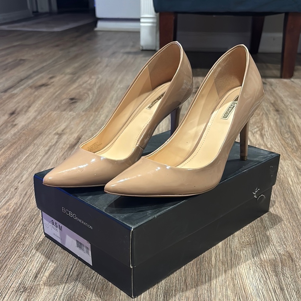 BCBGeneration Tan Heels Classic Stiletto Pumps